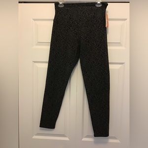 NWT Yummie Rachel printed leggings black ocelot size large